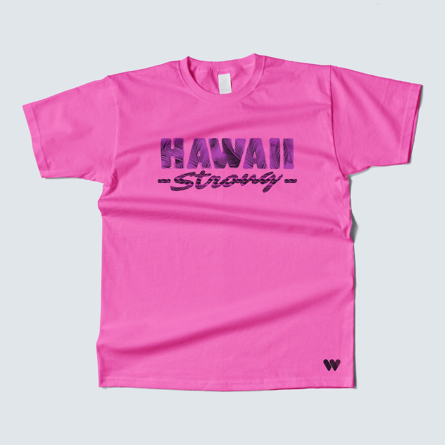 Hawaii Strong Text - Pink t-shirt
