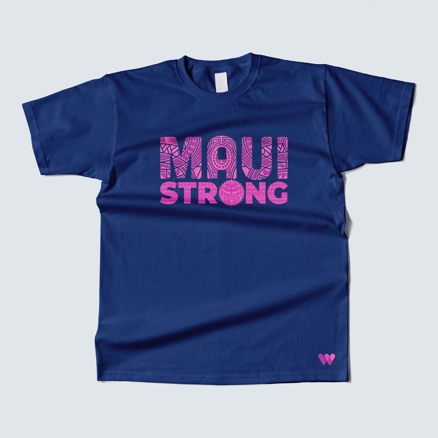 Maui Strong Text - Blue t-shirt