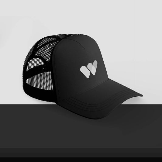 Black Cap | White Logo